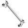BRIGHT SHOWERS Brass Shower Head Extension Arm for Rain and Handheld Shower Head, 10 Inch Universal Shower Arm Extender, Height &amp; Angle Adjustable, Chrome