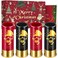 Skull Plastic Shot Glasses Bulk Set of 4 with Gift Box, 12GA Small Bullet Shot Cups, Christmas Shot Glasses for Whiskey Vodka Liquor, Christmas Gifts Gothic Gifts for Men Women, Black+Red