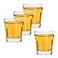 D&amp;Z Shot Glasses, 1.5 Ounces (45 ml), Round Mouth and Octagon Base (4 Pcs)