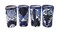 MEXTEQUIL - Talavera Shot Glasses Set of 4 Authentic Mexican Tequila Shot Glasses - Hand-painted - 2 Oz (Blue)