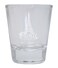 R and R Imports Paris France Souvenir 1.5 Ounce Engraved Shot Glass Round Clear Single Unit