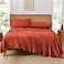 Andency Orange Queen Sheets Set, 100% Viscose Derived from Bamboo, Cooling Bed Sheets Queen Size, Deep Pocket Up to 16", Silky Soft Sheets, Hotel Luxury Breathable Bedding Sheets &amp; Pillowcases&acirc;&euro;&brvbar;