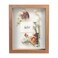 FrameWorks 8&acirc;&euro; x 10&acirc;&euro; Golden Oak Wooden Shadow Box Frame &acirc;&euro;&ldquo; Display Case with Soft Felt Back, Memory Box with Tempered Glass, Display Box with Elegant White Ball Push Pins, Wooden Flower Box