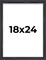 18x24 Shadow Box Black Display Frame   3/4&quot; Depth   Interior Size 18x24 or 24x18 Inches   UV Resistant Acrylic Plexiglass, Acid-Free Backing and Wall Hangers Included