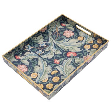 AGIOTA Coffee Table Trays for Living Room Serving Tray with Handles, Modern Large Tray for Ottoman Coffee Table