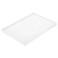 uxcell Serving Tray Small White Mini Tray 7" x 9.5" Plastic Rectangular Wooden Serving Trays Decorative Ottoman Platter for Breakfast Kitchen Bathroom