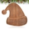 Maxcheck Christmas Wood Serving Tray Santa Hat Shaped Wooden Platter Rustic Farmhouse 11.42 x 10.43 Inches Food Dish Plate Table Serving Platter for Christmas Charcuterie Cheese Food Fruit