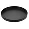 uxcell Stainless Steel Decorative Tray 11.8" Round Serving Tray Metal Decorative Plate for Jewelry, Makeup, Candle, Kitchen Tableware, Black