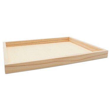 Wood Canvas Panel Cradled 11 x 14 inch, Pack of 6 Blank Framed Wood Signs for Painting, Shadow Box, &amp; Tray Crafts, by Woodpeckers