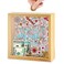 Piggy Banks for Adults, Decorative Shadow Box Wooden Frame, Coin Bank Money Bank,Natural Wood Money Box, Printed on The Plexiglass Front-Make Your Dreams Happen&iuml;&frac14;&OElig; Sized &iuml;&frac14;&circ;8x8x2.4 Inch&iuml;&frac14;&permil;