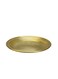 Serene Spaces Living 12" Brass-Look Aluminum Round Tray, Handcrafted in India, Decorative Vanity Tray, Organizer, Serving Platter, Fruit Holder, Candle Holder for Coffee Table, Catchall Tray