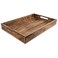 GoCraft Handmade Classic Wooden Tray Medium Size   Serveware Kitchen Accessories Tray - 15