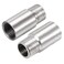 uxcell Shower Head Extension Arm Stainless Steel 1/2PT Male to 1/2PT Female Thread 50mm Length Cast Pipe Fitting Coupler 2Pcs