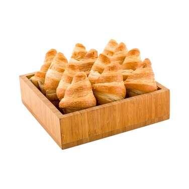 Restaurantware 10 x 3 Inch Wooden Tray 1 Durable Square Wood Box - Break-Resistant Chip-Resistant Natural Bamboo Wooden Box Tray For Food Cutlery And Utensils