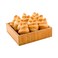 Restaurantware 10 x 3 Inch Wooden Tray 1 Durable Square Wood Box - Break-Resistant Chip-Resistant Natural Bamboo Wooden Box Tray For Food Cutlery And Utensils