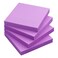 Sticky Notes 3x3 Self-Stick Notes Bright Colors Sticky Notes 4 Pads 100 Sheets/Pad (Purple)