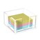BOSSCASA Acrylic Sticky Note Holder, Self-Stick Note Pad Holder W/O Pads - Note Dispenser Memo Pad Holder Desk Organizer for School Office Home (3''x3'' Clear)