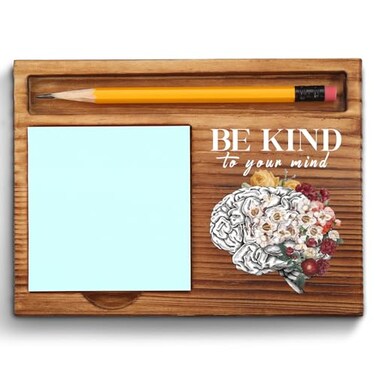 Cognitive Behavioral Therapy Sticky Note Holder, CBT Triangle Therapy Office Decor Mental Health Poster School Counselor Office Psychologist DBT Self-Stick Note Pad Holders ZSS45
