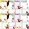 PerKoop 16 Pieces Funny Chickens Sticky to Do Notepad Chicken Scratch Chick Chicken Coop Lover Gifts Country Notebook Self Stick Note Pads for Hens Farm Lover,3 x 4 Inch 480 Pack