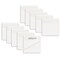 MIUTME 500 Pcs Transparent Sticky Notes,White Clear Sticky Notes School Supplies, Waterproof Self-Stick Note Pads 3x3 Inch