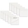 MIUTME 500 Pcs Transparent Sticky Notes,White Clear Sticky Notes School Supplies, Waterproof Self-Stick Note Pads 3x3 Inch