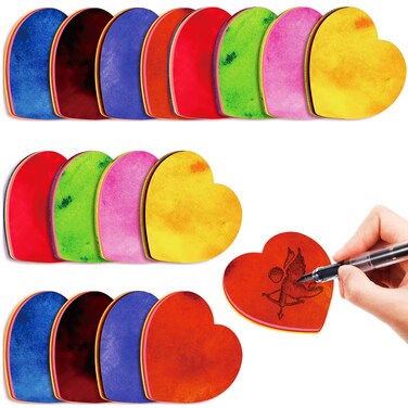 BBTO 720 Sheets Heart Shaped Sticky Notes Valentine's Day Sticky Memo Funny Self Stick 3 x 3 Inch Colorful Cute Note Pads Removable Easy to Post for Office Home Business Women(Multicolor)