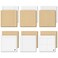 12 Pcs Lined Sticky Notes Grids Self Stick Notepads 600 Sheets 3 x 3 Inch Post Memo Pad Cute to Do List Notepad for Office Home School Supplies, Strong Adhesive, 6 Designs (Kraft Paper and White)