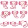 Nuenen 9 Pads Axolotl Sticky Notes Cute Sticky Notes Axolotl Gifts Kawaii Notepad Cute Memo Pads Cartoon Self Stick Pads for Writing Studying School Office Supplies, 30 Sheets/Pad