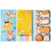 B1ykin Sticky Notes Set - Cartoon Theme Cute Self-Stick Notes Pad Gift, Self-Adhesive Writing Memo Pages Sticky to Do Notepad Separation Tabs for Kids Employee School Office (Corgi)