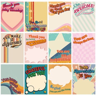 12 Pieces Empowering Sticky Note Pads 3" x 4" Motivational Educator Sticky Notes Inspirational Self Stick Note Pad Funny Sticky Notepad Appreciation Gifts for Teacher Office Student (Stylish)