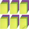 Outus 36 Pack Lined Sticky Notes 4 x 6 Inch Colorful Sticky Note Pads Lines Bright Ruled Self Sticky Pads Memos for Teacher School Classroom Office Supplies, 6 Colors (Fresh Color)