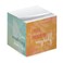 Positive Affirmations Zen Sticky Note Cube / 600 Sheets / 2.75" Memo Block Printed on 4 Sides/Four Self Care Messages On Each Side