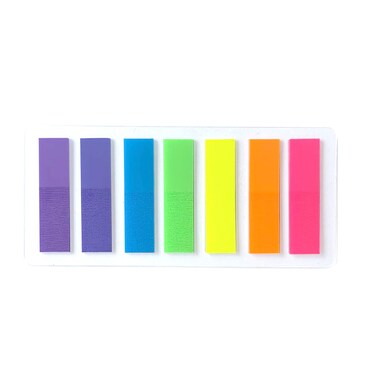 LAGEBONA Convenience Stickers 0.47x1.78 inches, 7 Colors Colorful Mini Sticky Notes, Super Sticky Notes, Basic Office Supplies for Office, School, etc.
