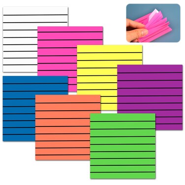 Haikole Transparent Sticky Notes 350pcs Clear Sticky Notes,Sticky Note Set for 2023 Planner Office School College Teacher Student Supplies 7 Bright Color,3x3 Inch Translucent Sticky Notes (350)