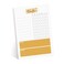 Modern Habit Tracker Sticky Note Pad / 50 Sheets / 8" x 11.5" Positive Habit List Sticky Notes/Weekly Accountability Checklist/Made in The USA