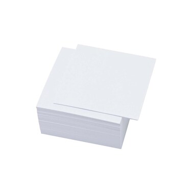 Non Sticky Blank Notes Cube 500 Sheets 3.35x3.35 Inch White Note Paper Memo Pad Cubes for Taking Reminders Home Office Writing Supplies