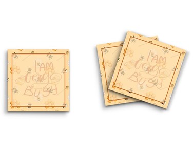 Butler in the Home Sticky Notes 3 Pack 3"x3" 50 Sheet Count Per Pad, I am Very Busy Bee Honey, Cute Funny Memo Note Pads Stationery Journal Planner Paper
