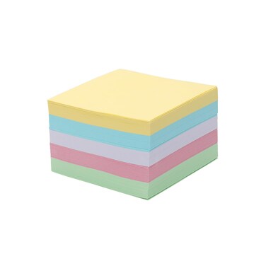 500 Sheets Non-Sticky Notes 3x3 Blank Note Cube Colorful Memo Cube Refill Memo Sheets Office Non Sticky Memo Scratch Pad Cubes Organizerd for Taking Notes
