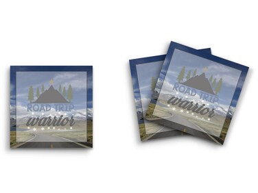 Butler in the Home Sticky Notes 3 Pack 3"x3" 50 Sheet Count Per Pad, Road Trip Warrior, Cute Funny Memo Note Pads Stationery Journal Planner Paper