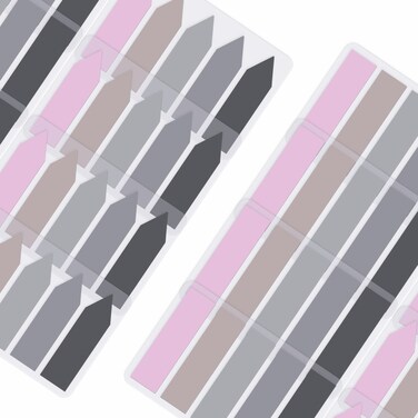 JANYUN 1600 Pieces Small Sticky Note Tabs Arrow Index Annotation Book Tabs for Note Classification Colored Page Markers(Morandi Color)