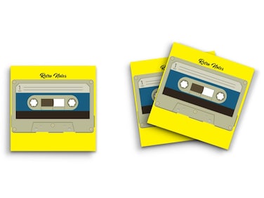 Butler in the Home Sticky Notes 3 Pack 3"x3" 50 Sheet Count Per Pad, Retro Notes Cassette Tape, Cute Funny Memo Note Pads Stationery Journal Planner Paper