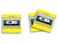 Butler in the Home Sticky Notes 3 Pack 3"x3" 50 Sheet Count Per Pad, Retro Notes Cassette Tape, Cute Funny Memo Note Pads Stationery Journal Planner Paper