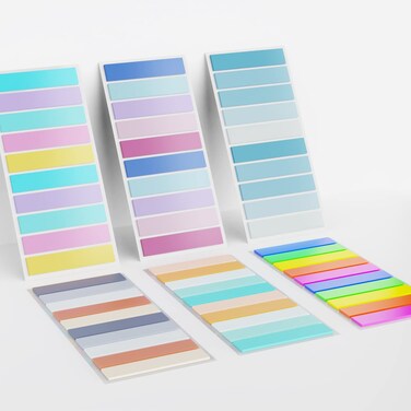 MIUTME 1200pcs Sticky Tabs, Transparent Sticky Notes,Page Markers,Book Tabs, Book Flags Tabs Strip,Page Tabs, Index Tabs,Label,Stickers, Aesthetic Back to School Supplies