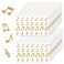 672pcs Musical Note Stickers, 4 Designs Waterproof Music Notes Stickers Self-Adhesive Music Note Stickers Perfect Decoration Envelope Notebook Greeting Card(Gold)