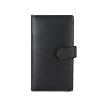 SECRETDEN Faux Leather Notepad with Colorful Sticky Notes - Magnetic Closure