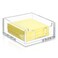 Acrylic Sticky Note Holder 3.94 x 3.94 Clear Acrylic Notepad Holder Acrylic Sticky Note Dispenser Sticky Notepad Holder for Desk Organizer Office Home(1 Pack)