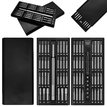 63 in 1 Precision Screwdriver Set, Electronics Precision Repair Tool Kit for Phone Watch Laptop PC Game Console, Multi-Bits Screw Driver Kits, Home Repair Tool Kit