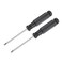 uxcell Mini Slotted Screwdriver, 2.5mm Flat Head with Black Handle for Small Appliances, 2 Pcs