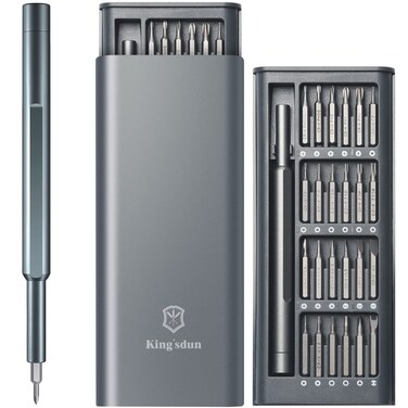 Precision Screwdriver Set, Small Screwdriver with Torx Phillips Head &amp; Flathead, Repair Tool Kit with Magnetic Bits for Electronics, PC, Watch, Jewelry, DIY Projects and Home Repairing