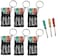 ZUGAR LAND Mini Screwdriver Set Keychain with 3 Tools (2.5") Miniature Metal Screwdriver Set Key Chains Includes 2 Flathead Screwdrivers and 1 Crossing Screwdriver in a Portable Pouch (6 Packs)